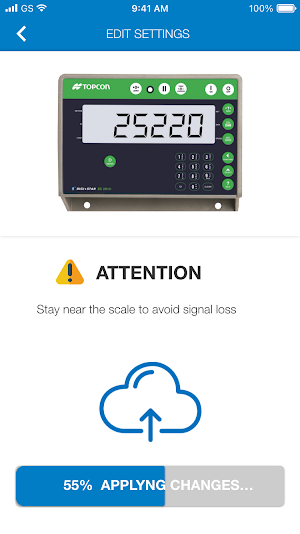 Topcon CabControl Screenshot 3