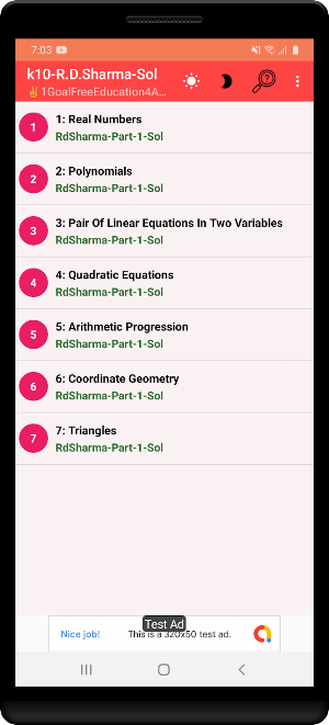 RD Sharma Class X Part-1 Screenshot 1