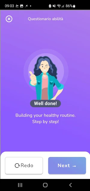 VoiceMed Wellbeing Screenshot 2