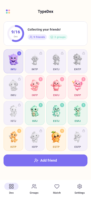 TypeDex: Personality Type Dex Screenshot 0