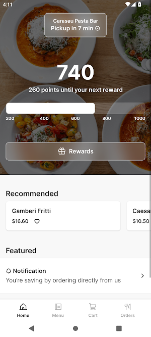 Carasau Pasta Bar Screenshot 0