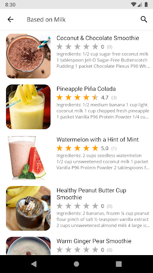 Smoothie Recipes Screenshot 1