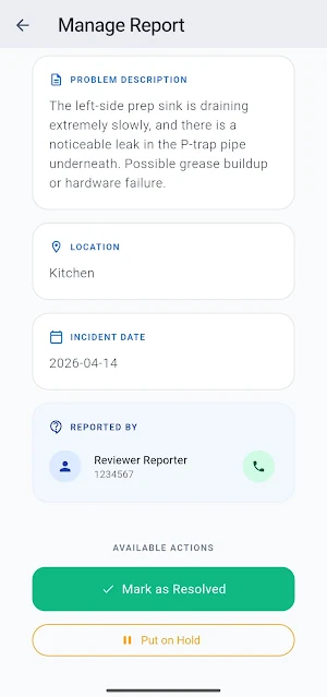 Maintens - maintenance app Screenshot 0