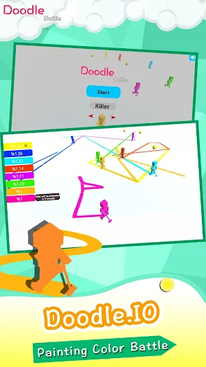 Doodle.io-Paper Paint Agar Gra Screenshot 0