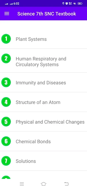 Science Class 7th SNC Textbook Screenshot 3