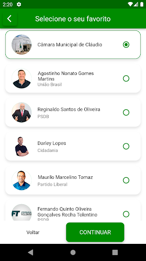 App Câmara Cláudio Screenshot 1