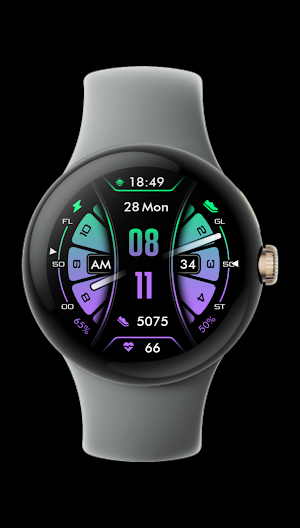 Colorful - Hybrid | Watch face Screenshot 1