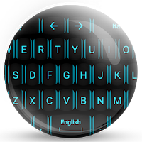 Keyboard Theme Neon Blue