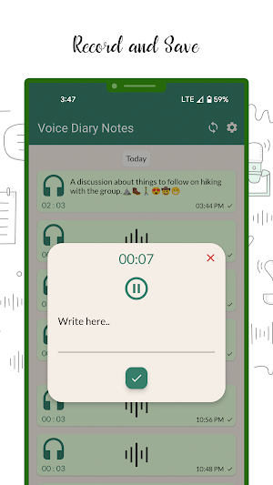 My Voice Diary Notes: Journal Screenshot 1