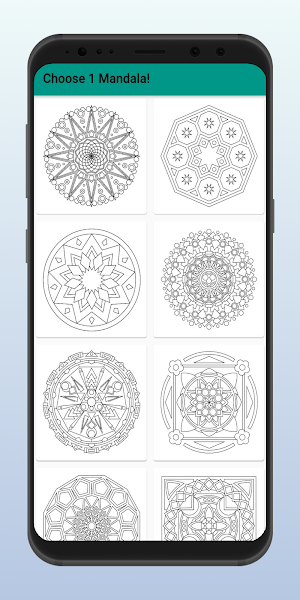 Mandala Painting - Pick Color and Paint Mandala Screenshot 2