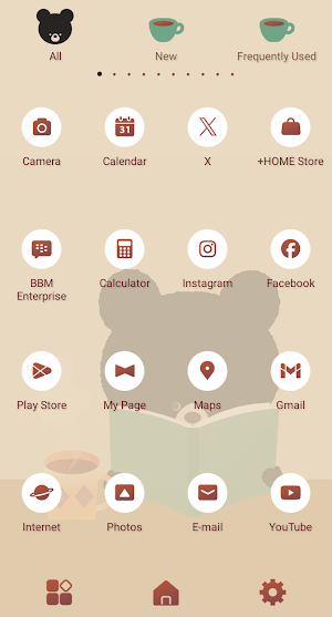 Bear's Relax Time Theme +HOME Screenshot 2