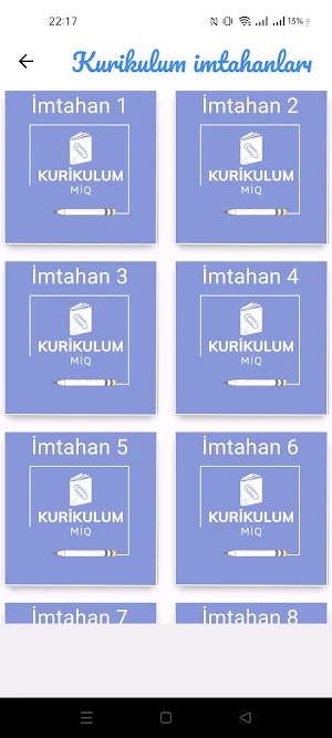 Kurikulum İmtahanlar Screenshot 2