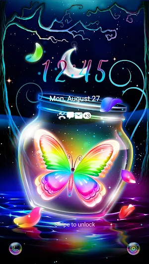 Rainbow Butterfly - Wallpaper Screenshot 1
