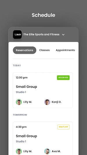 The Elite Sports and Fitness Screenshot 2