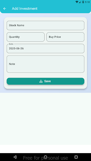 Stock Investment Manager Screenshot 2