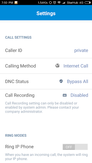 BizPhone Screenshot 2