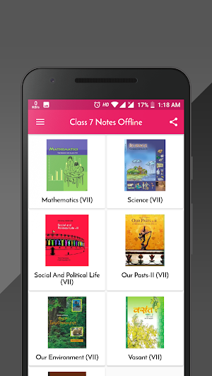 Class 7 Notes Offline Screenshot 0