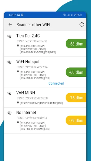 Router Admin and WiFi Analyzer Screenshot 2