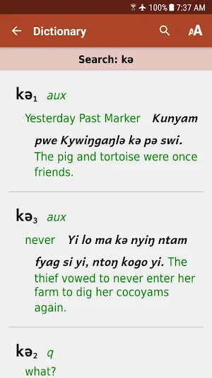 Supapyag-English Dictionary Screenshot 3