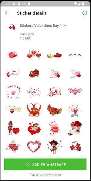 Stickers Valentines Day Screenshot 1