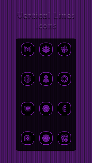 Vertical Purple Lines Icons Screenshot 0