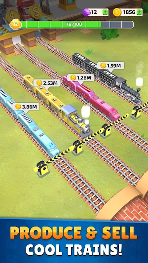 Train Factory : Idle Tycoon Screenshot 1