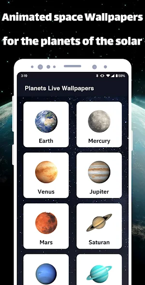 Planets Live Wallpapers Screenshot 0