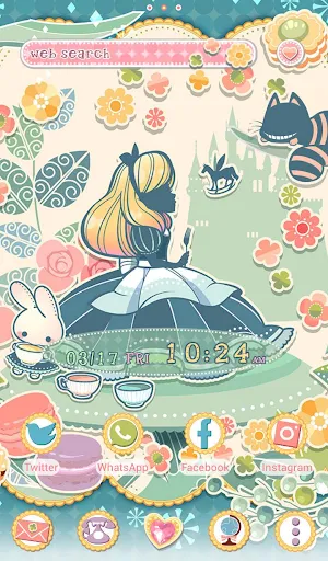 Cute Theme-Alice in Candy-land Screenshot 0
