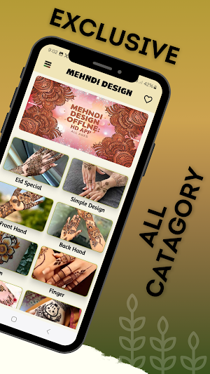 Mehndi Design Offline : HD Screenshot 1