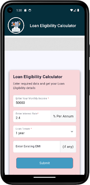 Loan Eligibility Calculator Screenshot 2