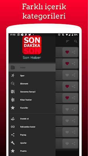 Sonhaber - Canlı harita,Qazete Screenshot 2