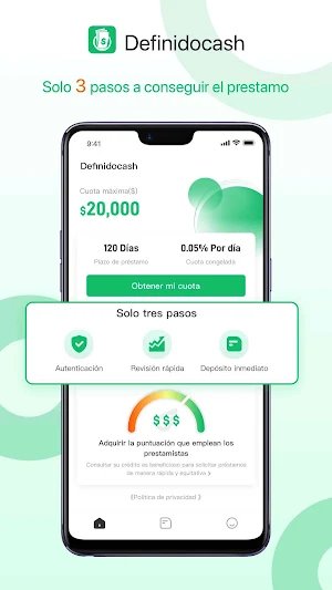Definidocash-Préstamo en linea Screenshot 0