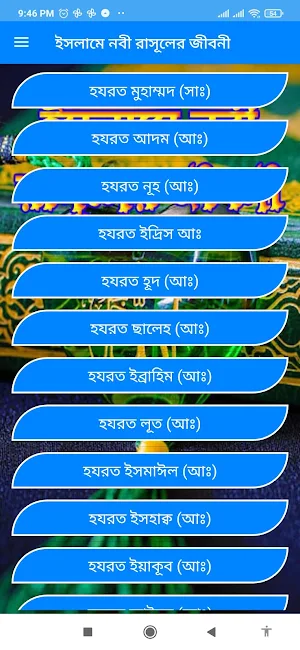 ইসলামে নবী রাসূলের জীবনী - Nobi Rasuler Jiboni Screenshot 0