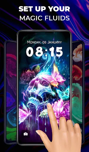Magic Fluids: Live Wallpaper Screenshot 1