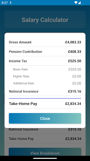 My UK Salary Calculator Screenshot 2