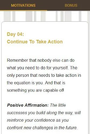 30 Days Of Motivation - Daily Affirmations Screenshot 2