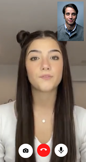 Charli D'Amelio Video Call Screenshot 1