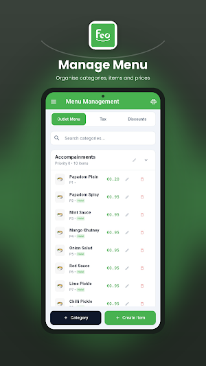 Online Ordering Screenshot 2