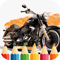 Harley Motorcycle Coloring