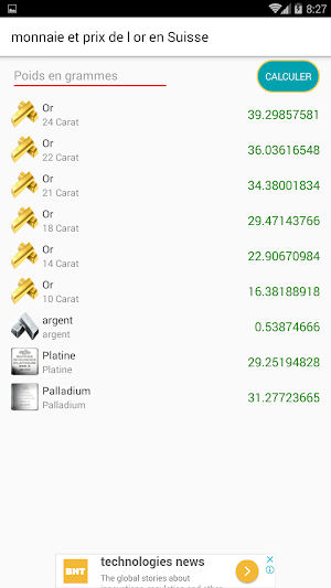 monnaie et prix de l'or en Sui Screenshot 3