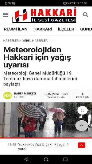 Hakkari İl Sesi Gazetesi Screenshot 1