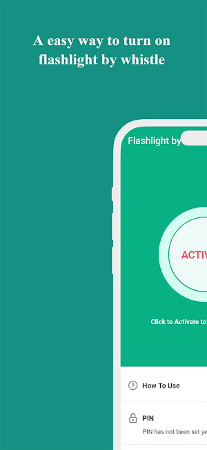 Flashlight by Whistle: Flash Screenshot 1
