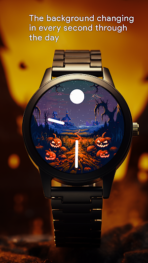 Halloween Village Watch Face Screenshot 1