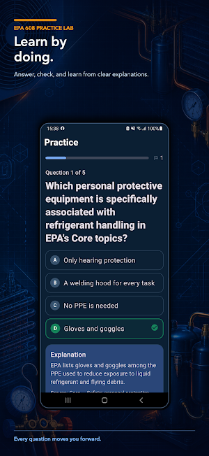 EPA 608 Practice Lab Screenshot 1