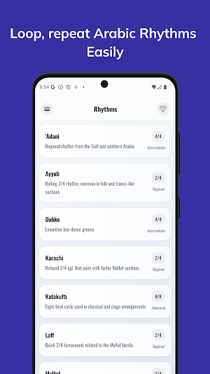Arabic Darbuka Rhythms - Iqa3 Screenshot 1