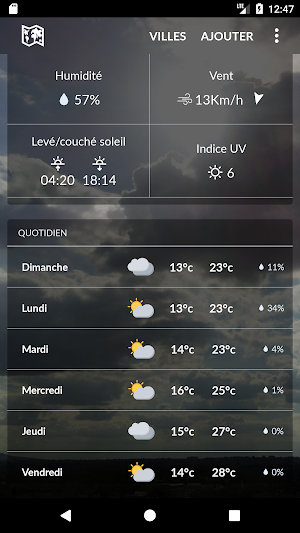 Tunisia weather Screenshot 1