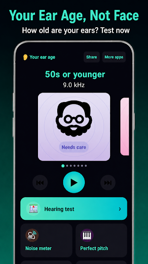 Ear Age & Pitch: Hearing Quiz Screenshot 0