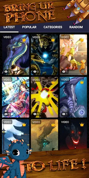 dragon background Screenshot 1