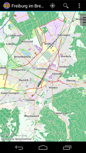 Freiburg im Breisgau City Map Screenshot 0