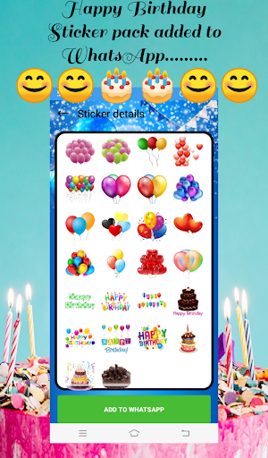 WASticker - Birthday stickers Screenshot 3